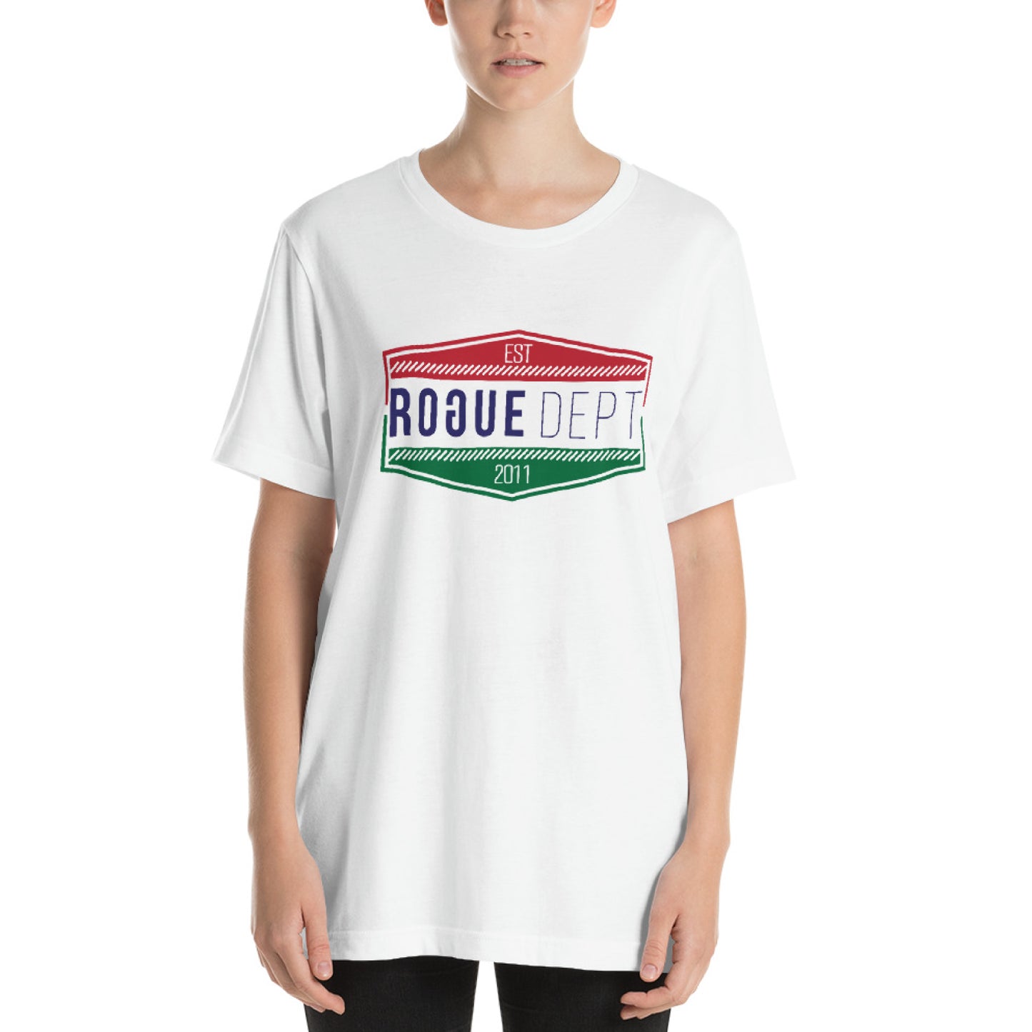 Red, White n Green Rogue gas sign.