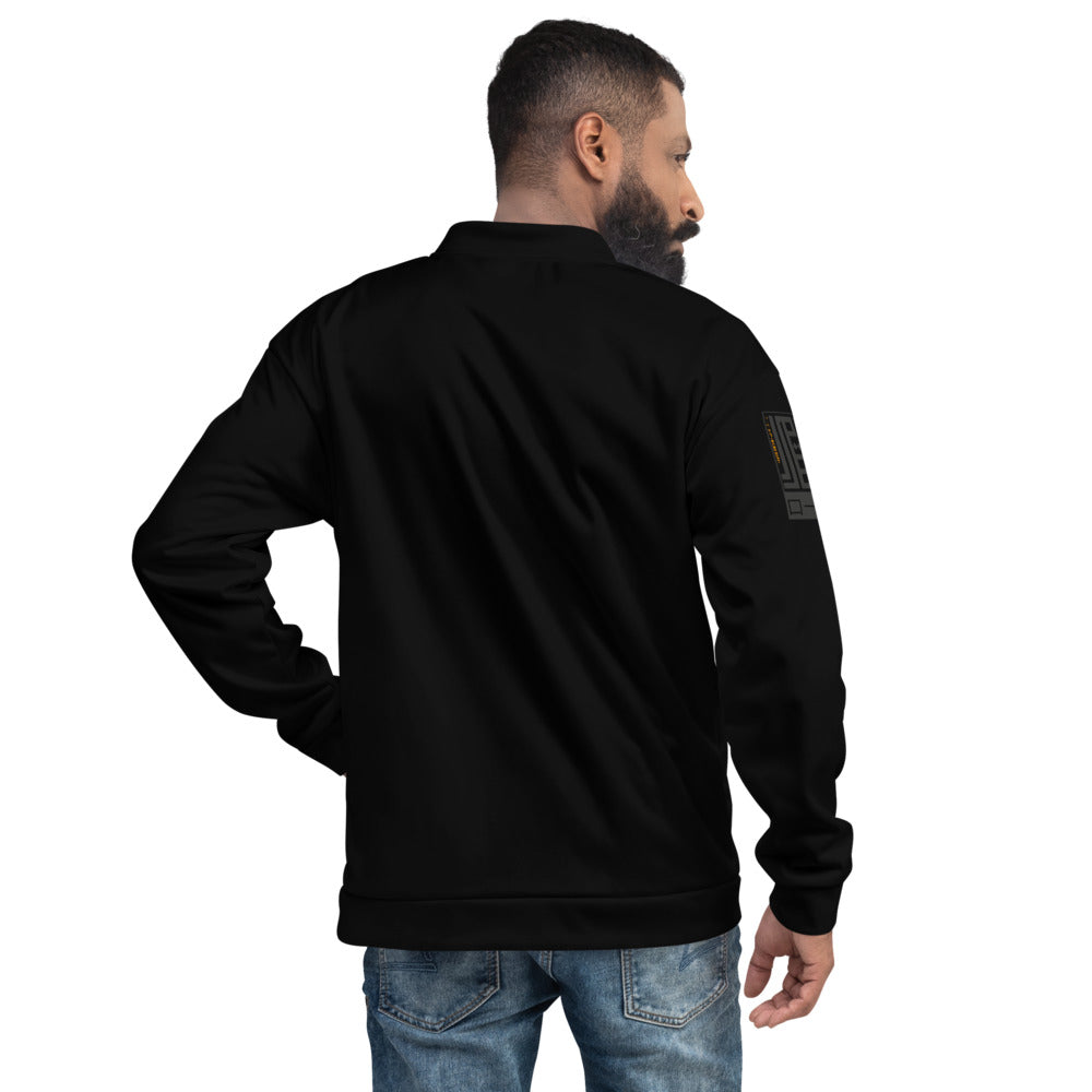 Black on Black Bomber Jacket
