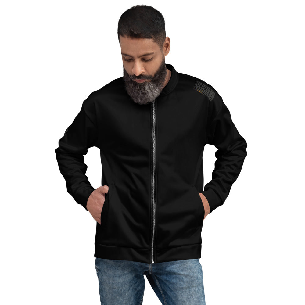 Black on Black Bomber Jacket