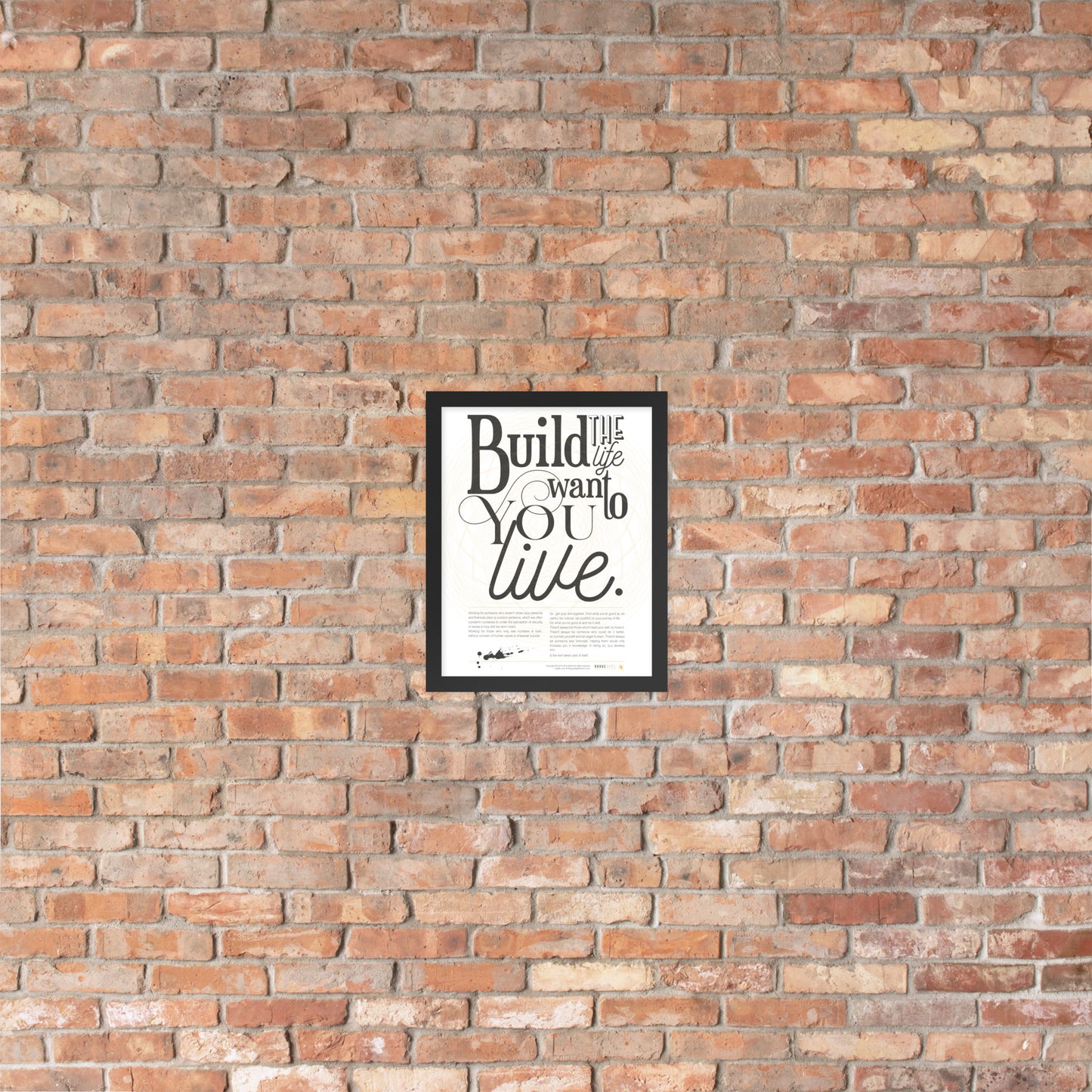 Entrepreneurs Manifesto Framed Print