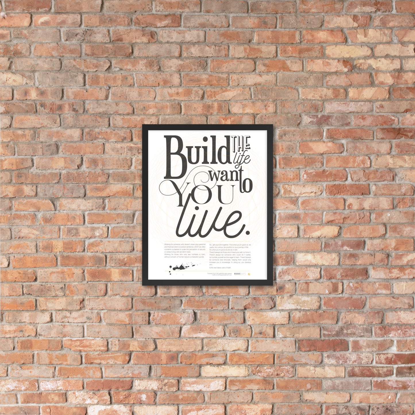 Entrepreneurs Manifesto Framed Print