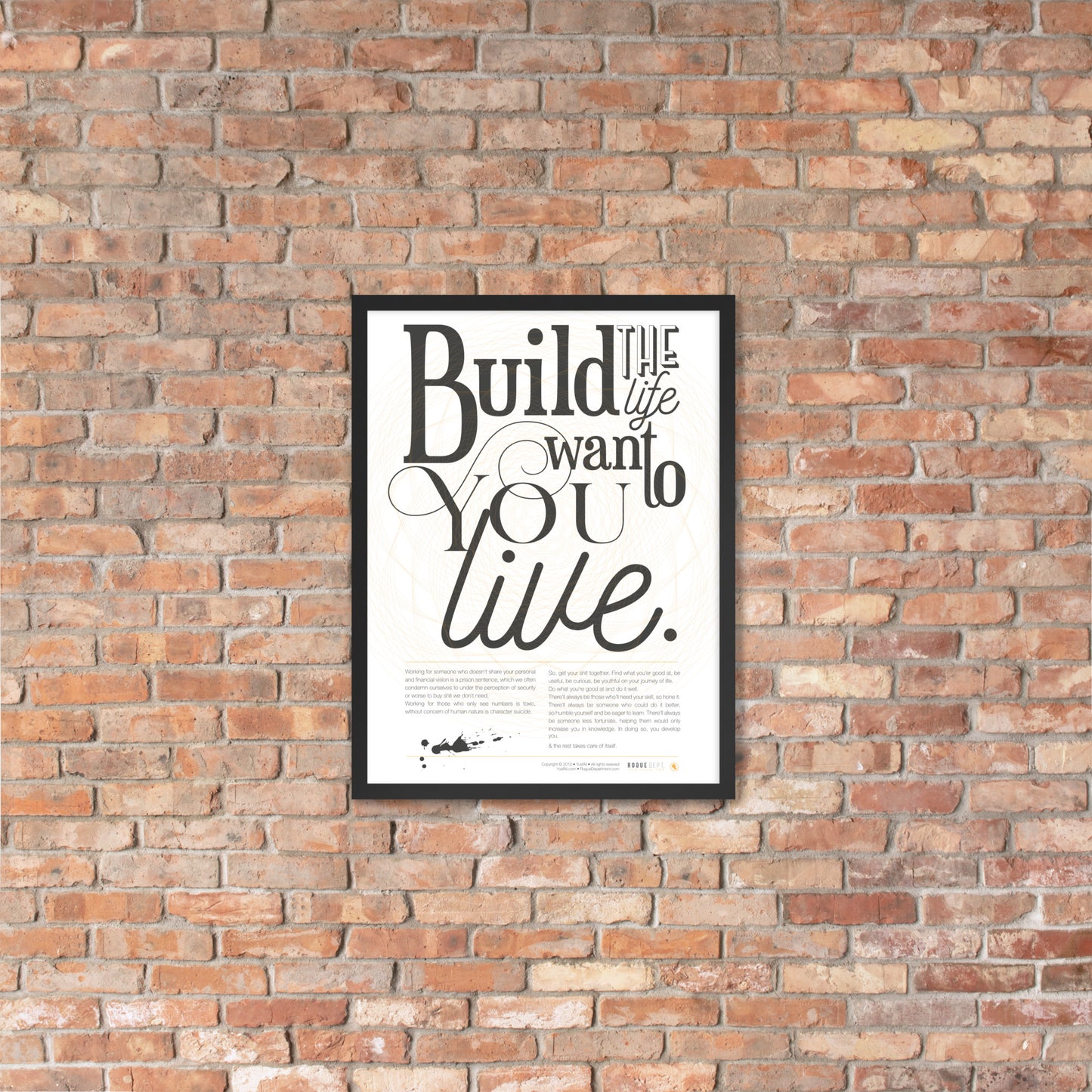 Entrepreneurs Manifesto Framed Print