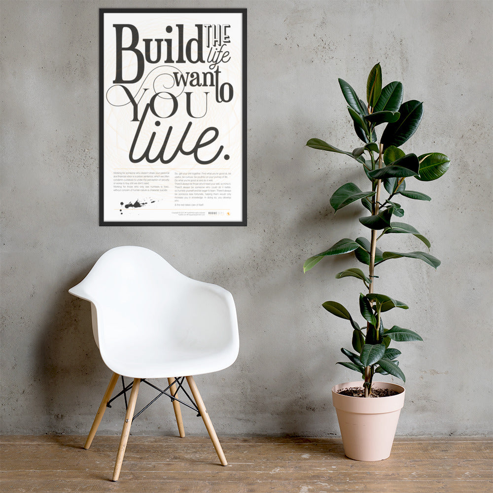 Entrepreneurs Manifesto Framed Print