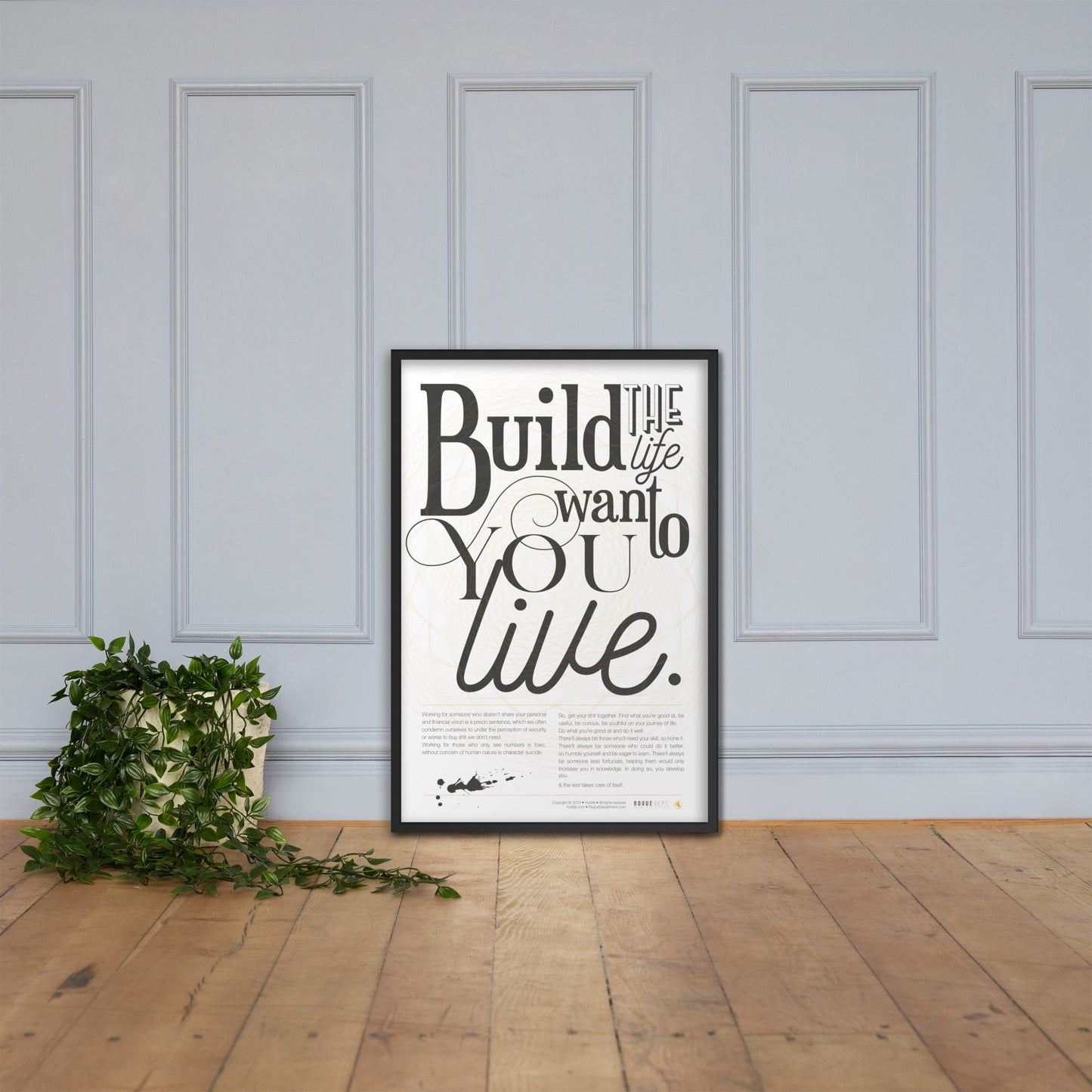 Entrepreneurs Manifesto Framed Print