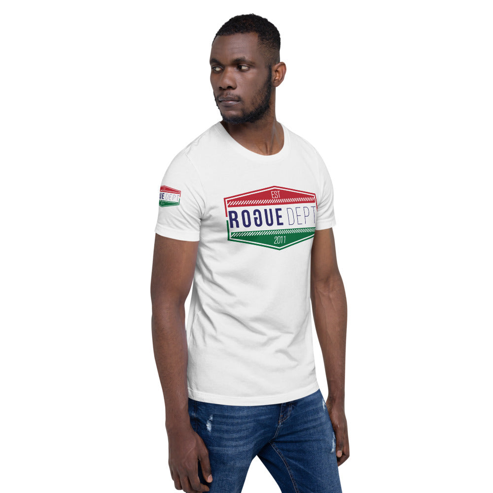 Red, White n Green Rogue gas sign.