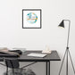 Till I win, Motivational Framed Print (circle)