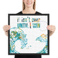 Till I win, Motivational Framed Print