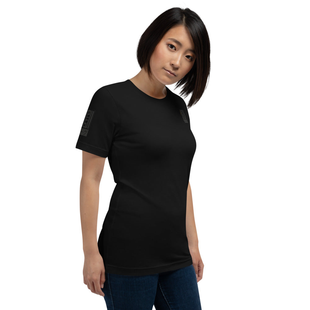 Black on black women's  T-Shirt